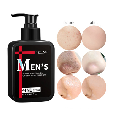 Cleansing Moisturizing Charcoal Facial Cleanser For Men